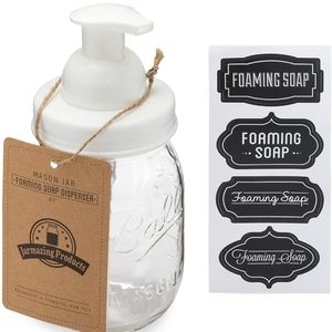 NWT Jarmazing Mason Jar Foaming Soap Dispenser